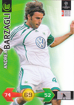 Andrea Barzagli VfL Wolfsburg 2009/10 Panini Super Strikes CL #337
